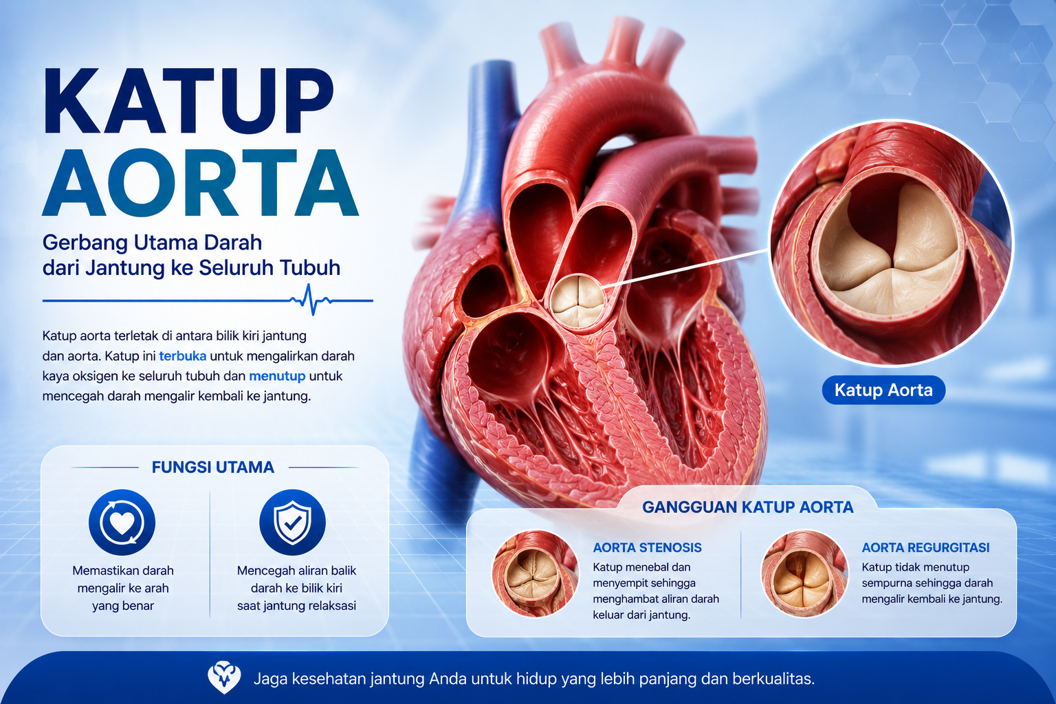 Katup Aorta jantung — stenosis dan regurgitasi aorta